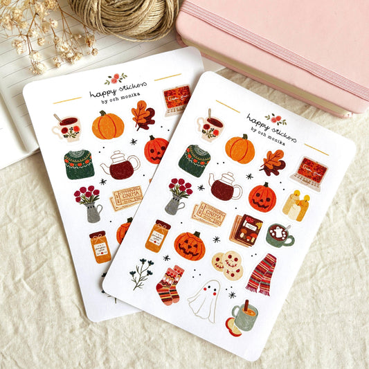 Cozy Halloween - Sticker Sheet