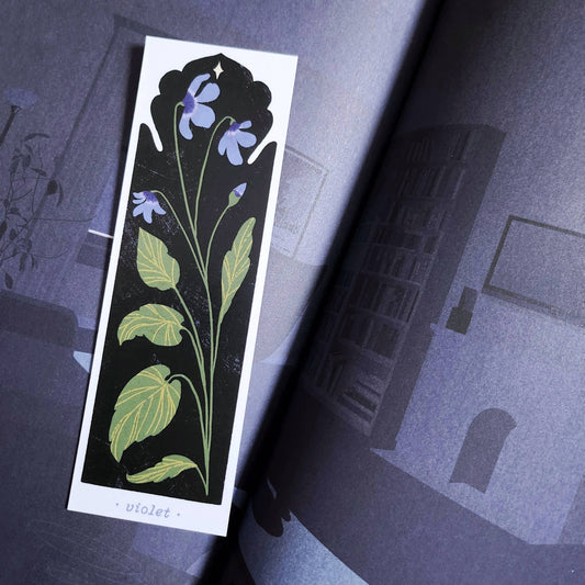 February Birth Flower - Violet Bookmark