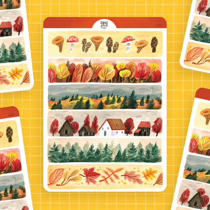 Autumn Tapes Sticker Sheet