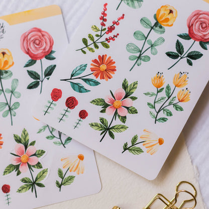 Flowers I Sticker Sheet