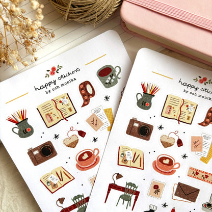 Cozy Journaling - Sticker Sheet