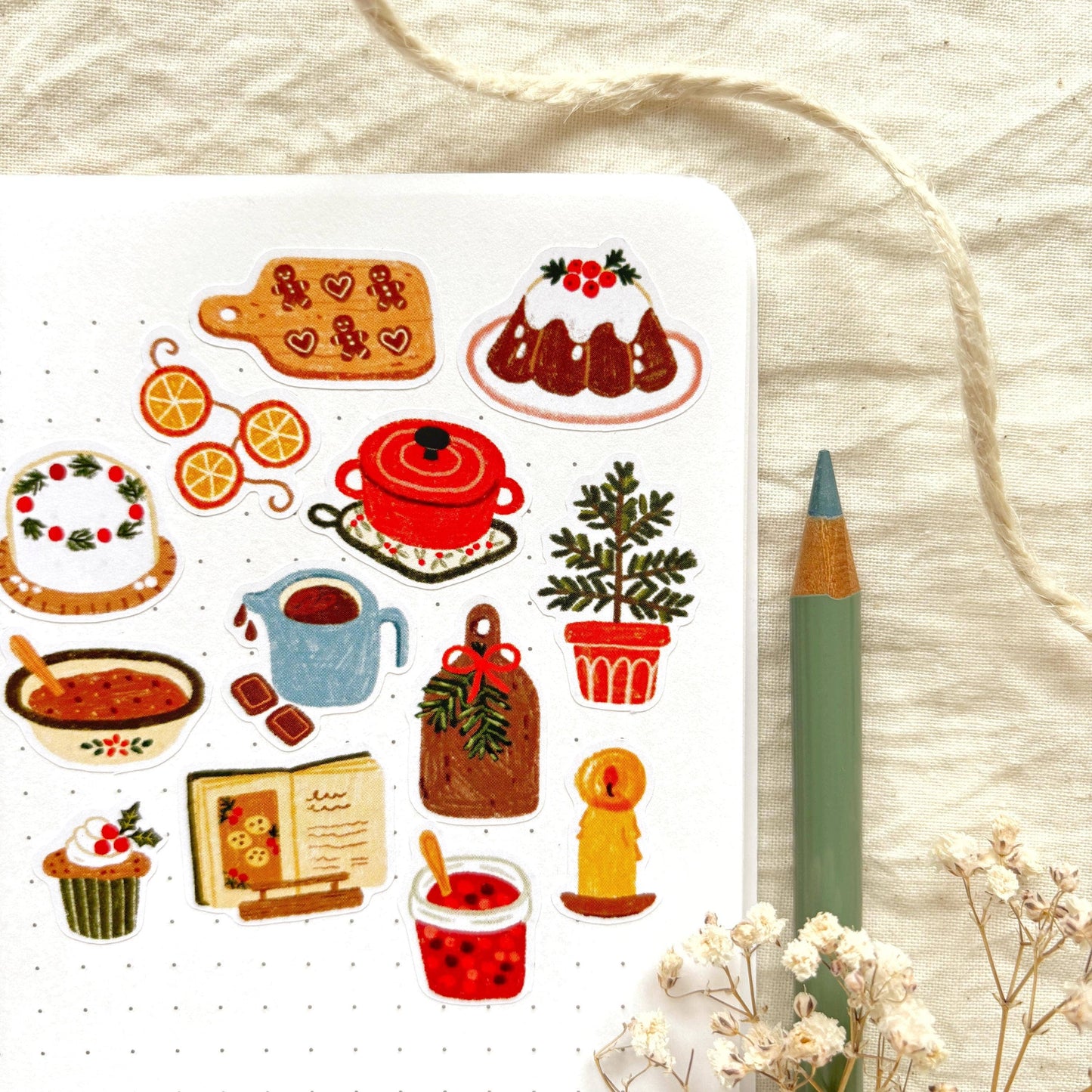 Winter Baking - Sticker Sheet