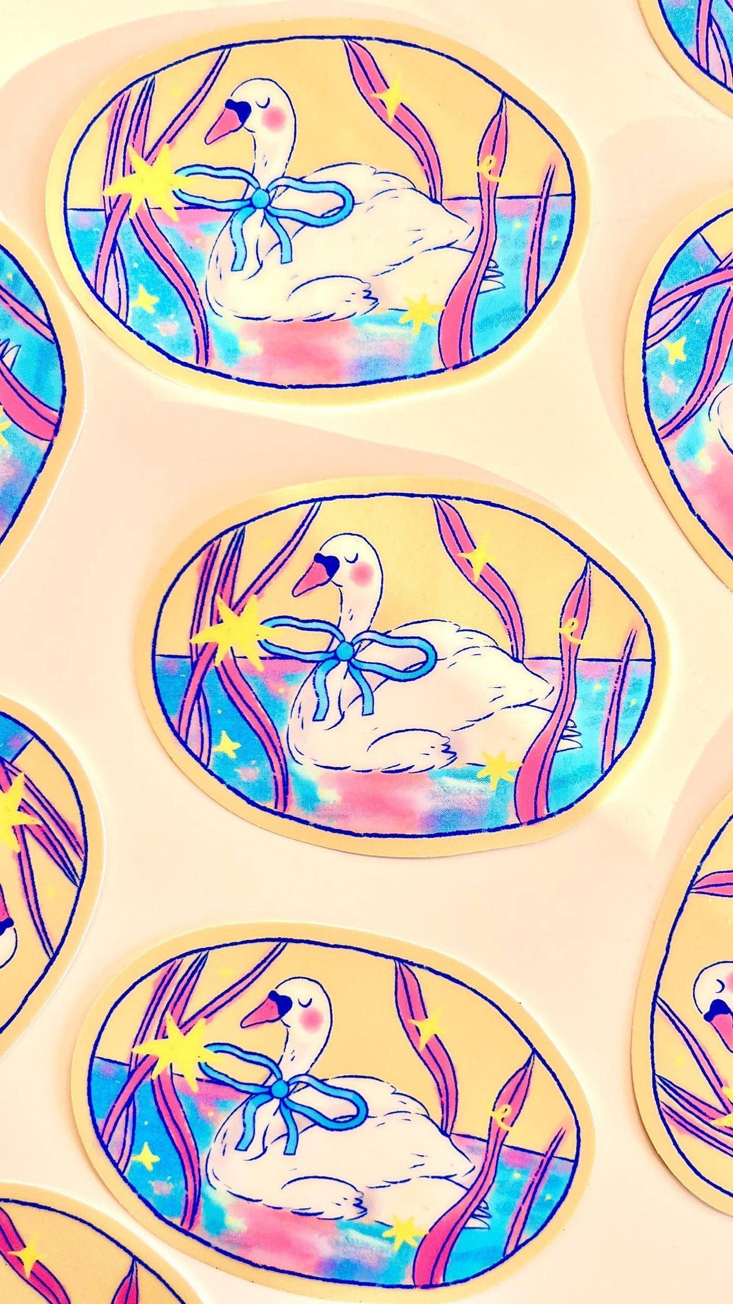 Dreamy Swan Sticker