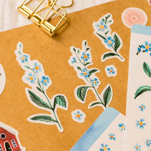 Forget-Me-Not Flowers Sticker Sheet