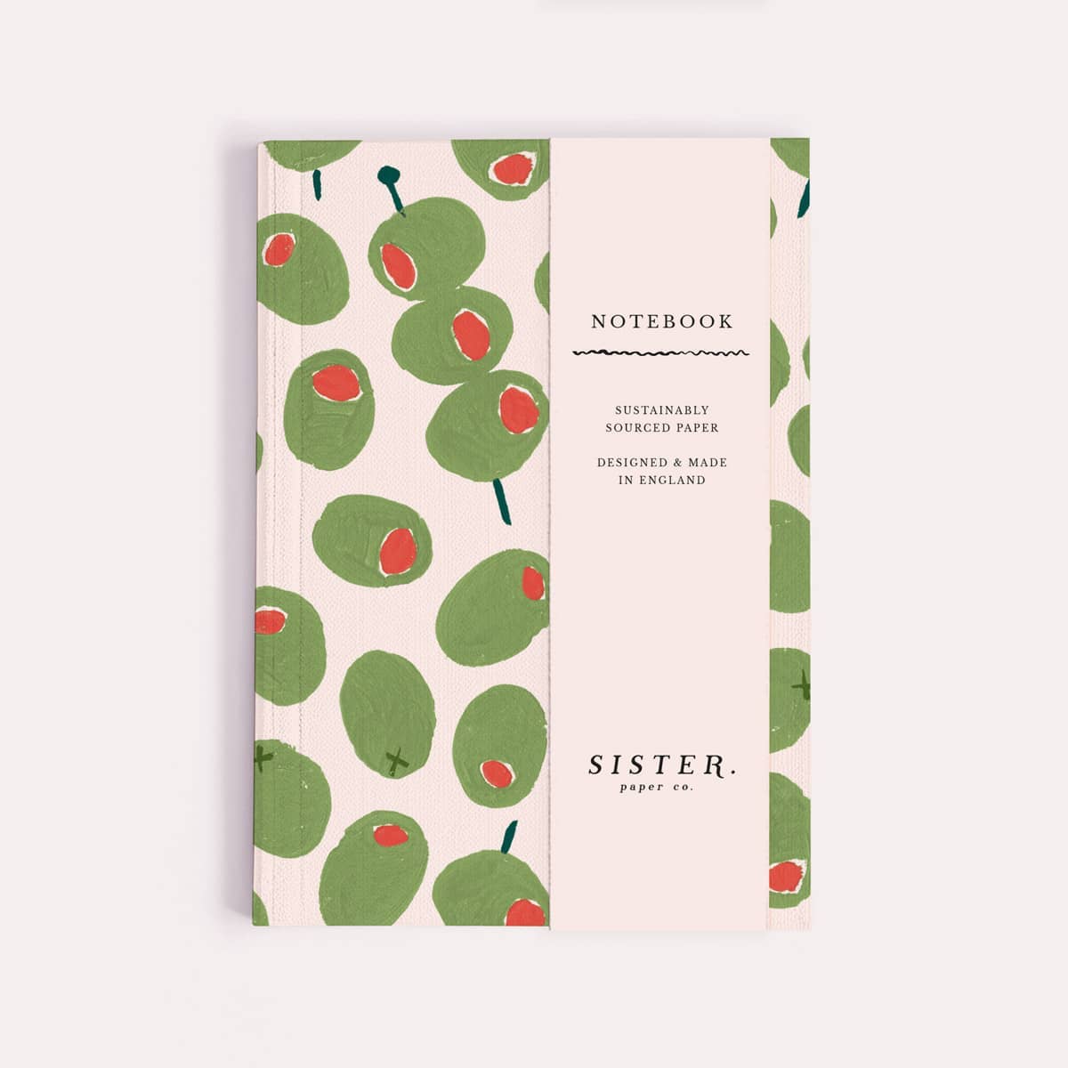 Olives Pocket Notebook | Plain Page Mini Blank Journal