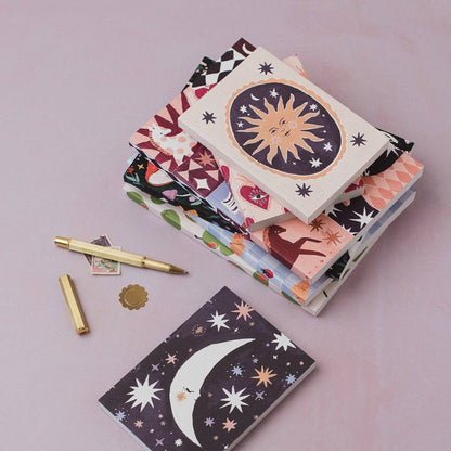 Smiling Sun Pocket Notebook | Plain Page Mini Blank Journal