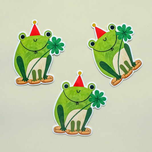 LUCKY FROG sticker