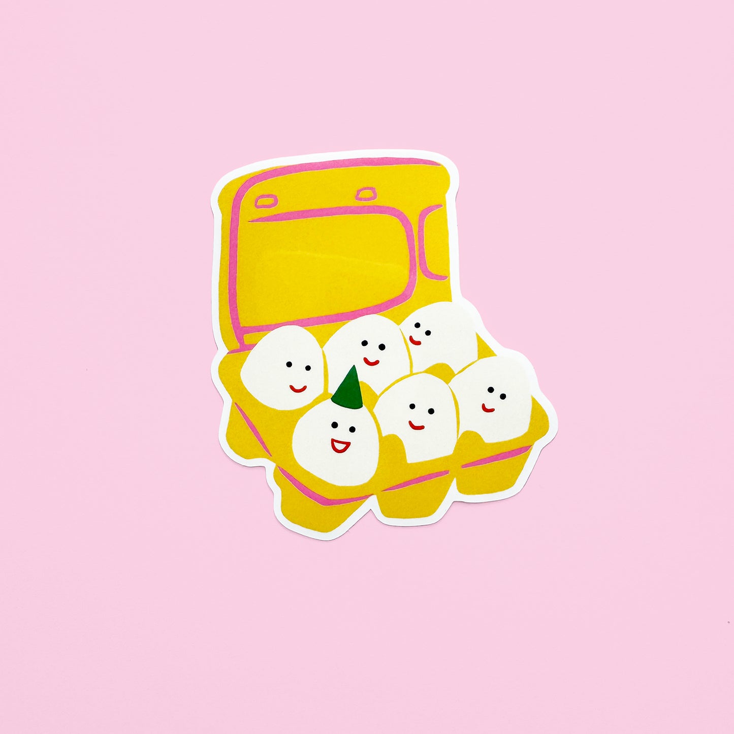Egg Carton Vinyl Sticker