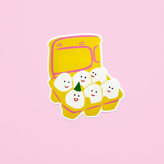 Egg Carton Vinyl Sticker