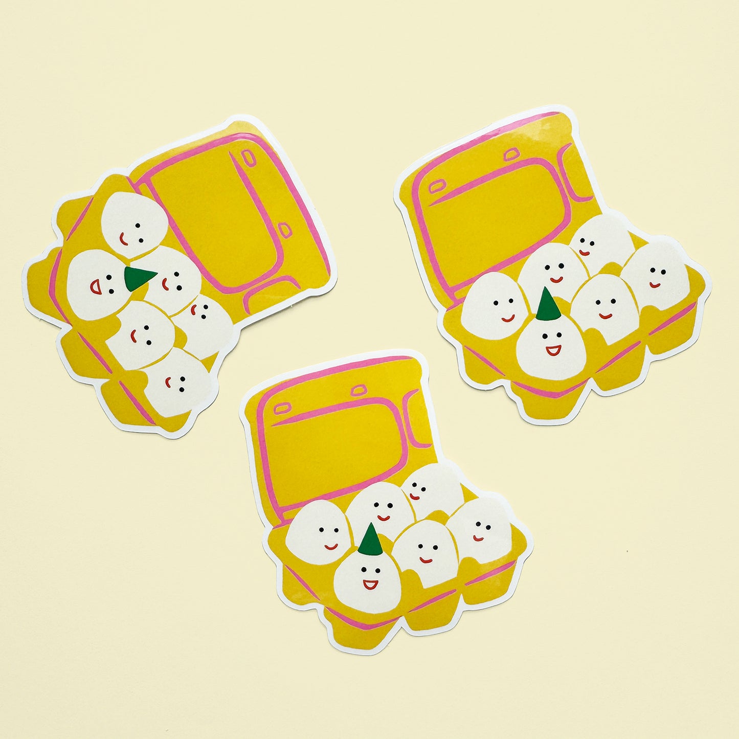 Egg Carton Vinyl Sticker
