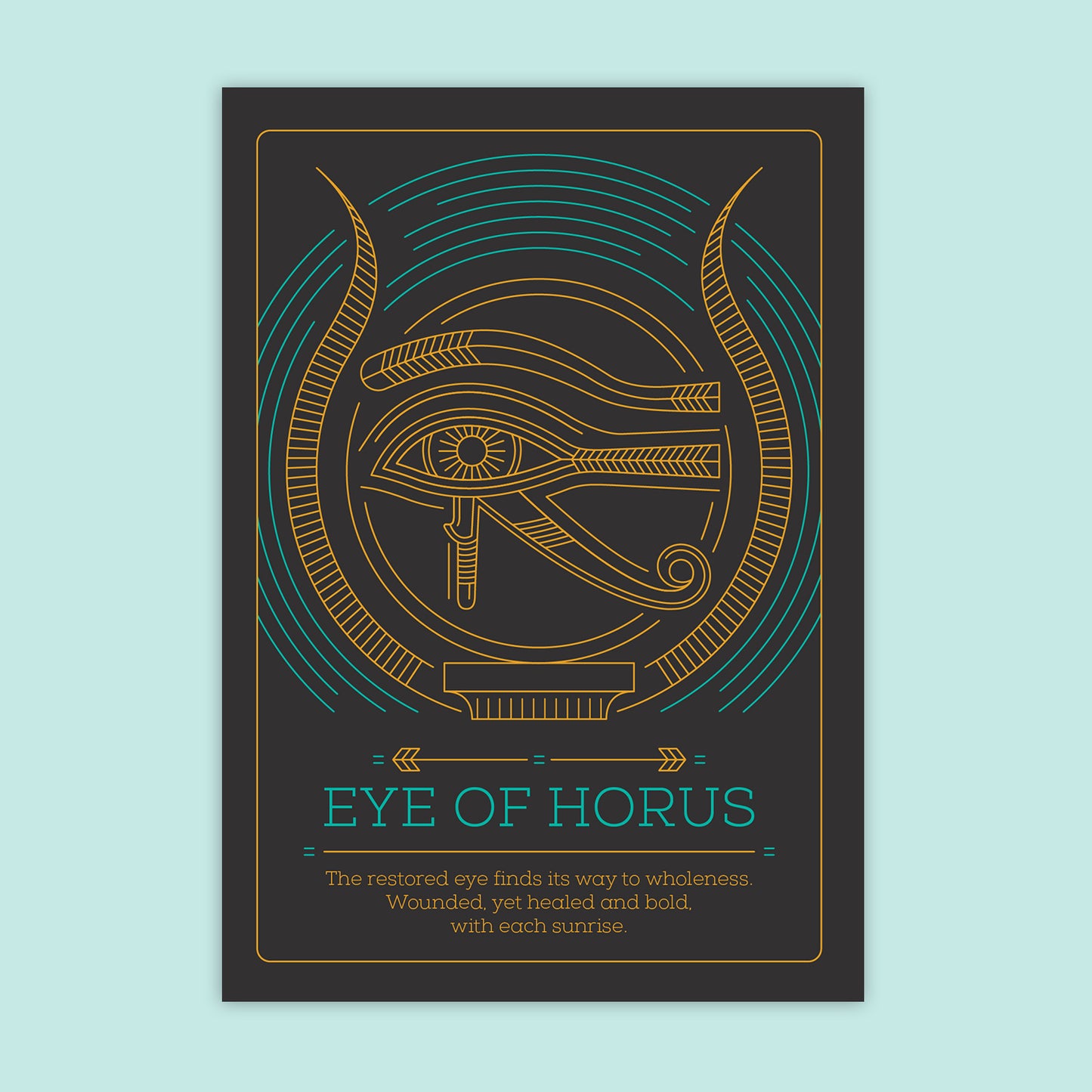 Eye of Horus postcard