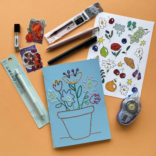 Journaling Set - Potted Flowers I