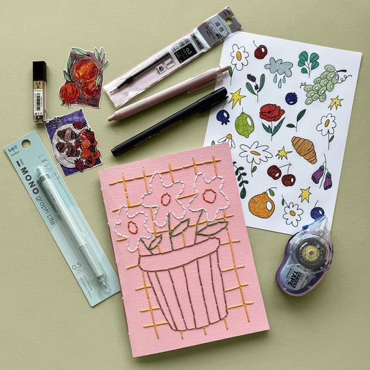 Journaling Set - Potted Flowers II