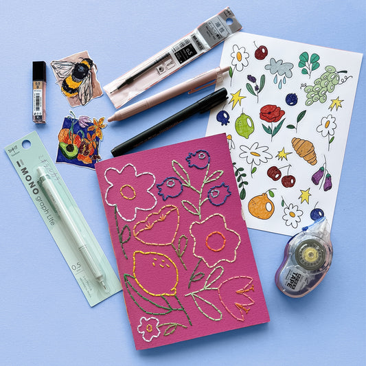Journaling Set - Botanical Embroidery III