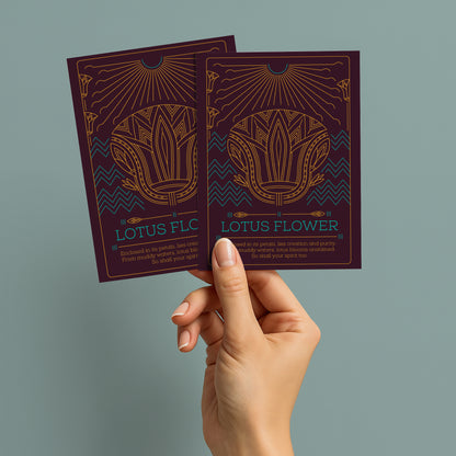Lotus flower postcard