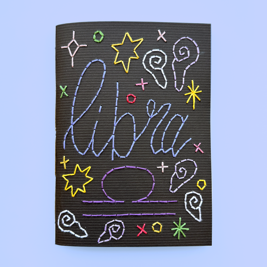 Libra handmade notebook