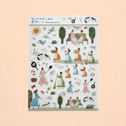 An Ordinary Day Clear Sticker sheet