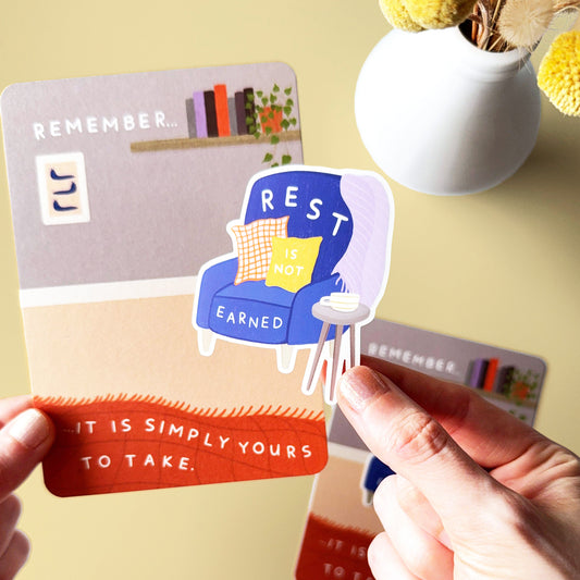 Rest Sticker Card