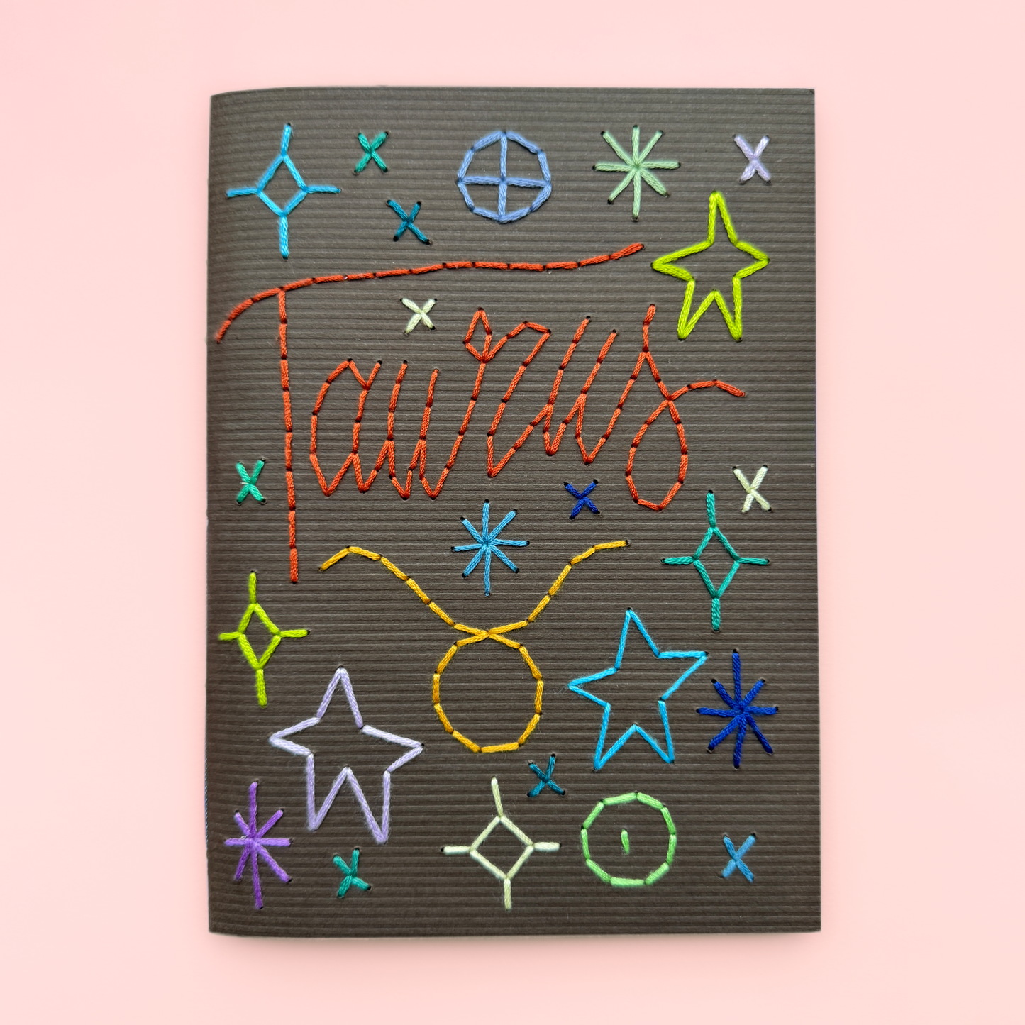 Taurus handmade notebook
