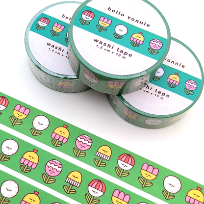 Flower friends washi tape