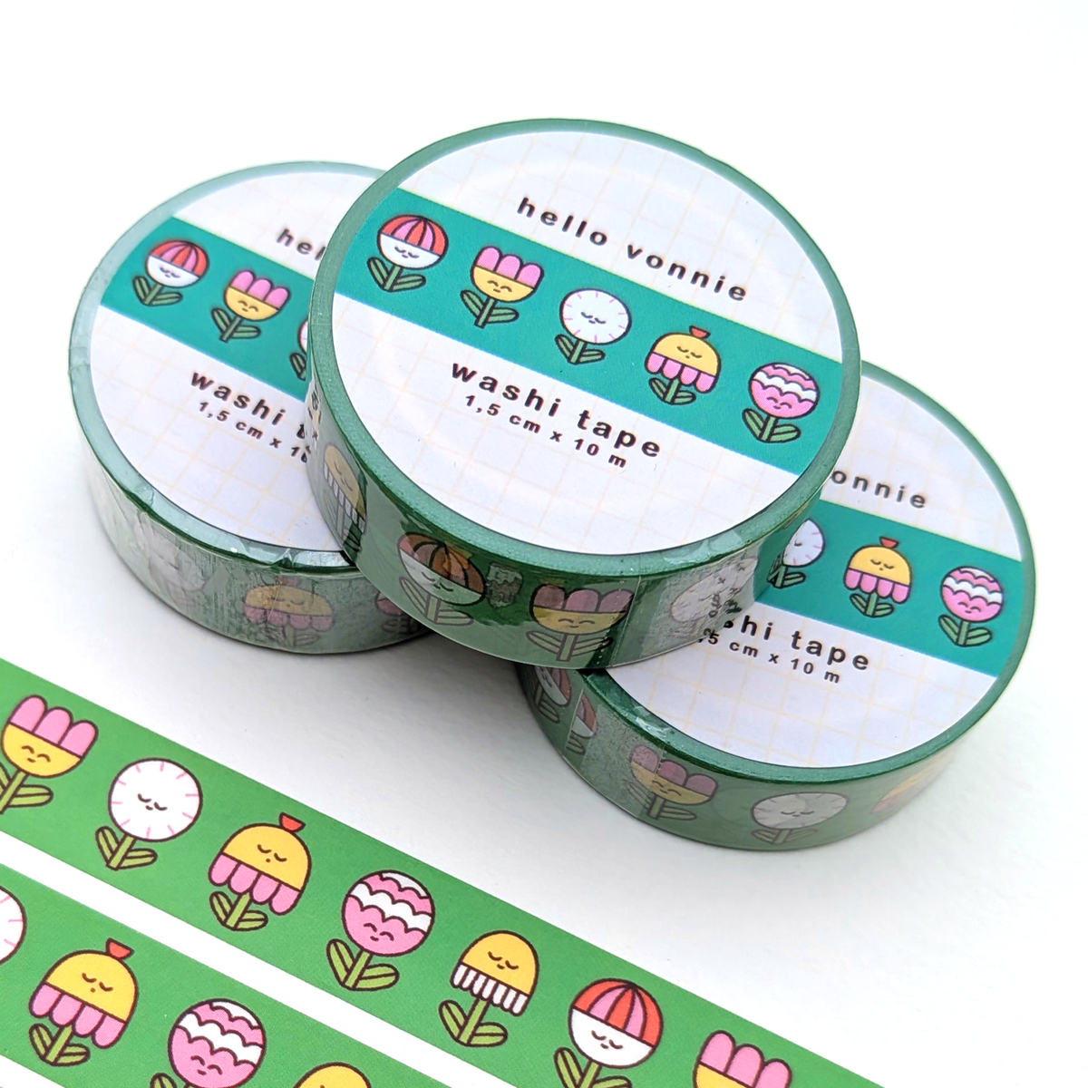 Flower friends washi tape