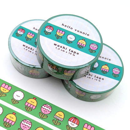 Flower friends washi tape