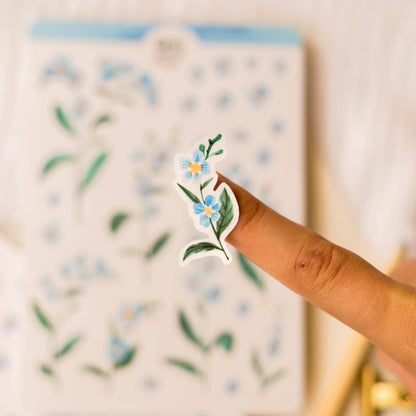 Forget-Me-Not Flowers Sticker Sheet