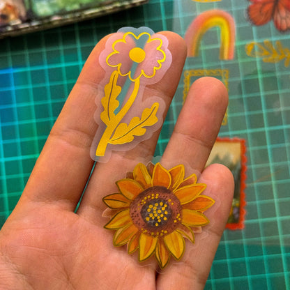 Late Summer Vinyl metallic sticker sheet