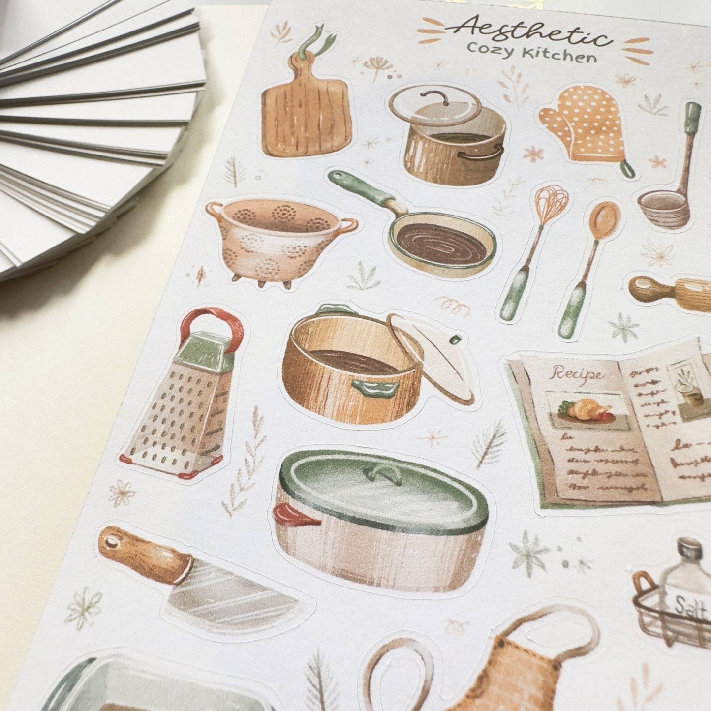 Sticker Sheet - Aesthetic Cozy Kitchen