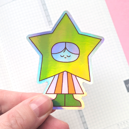Holographic Star Friend Sticker