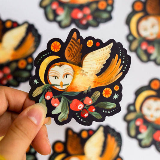 Night Owl Vinyl Sticker