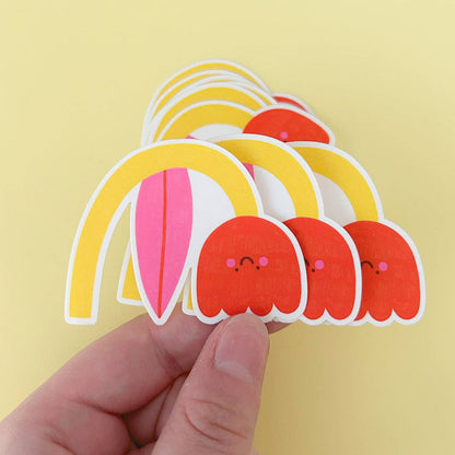 Funny tulip sticker