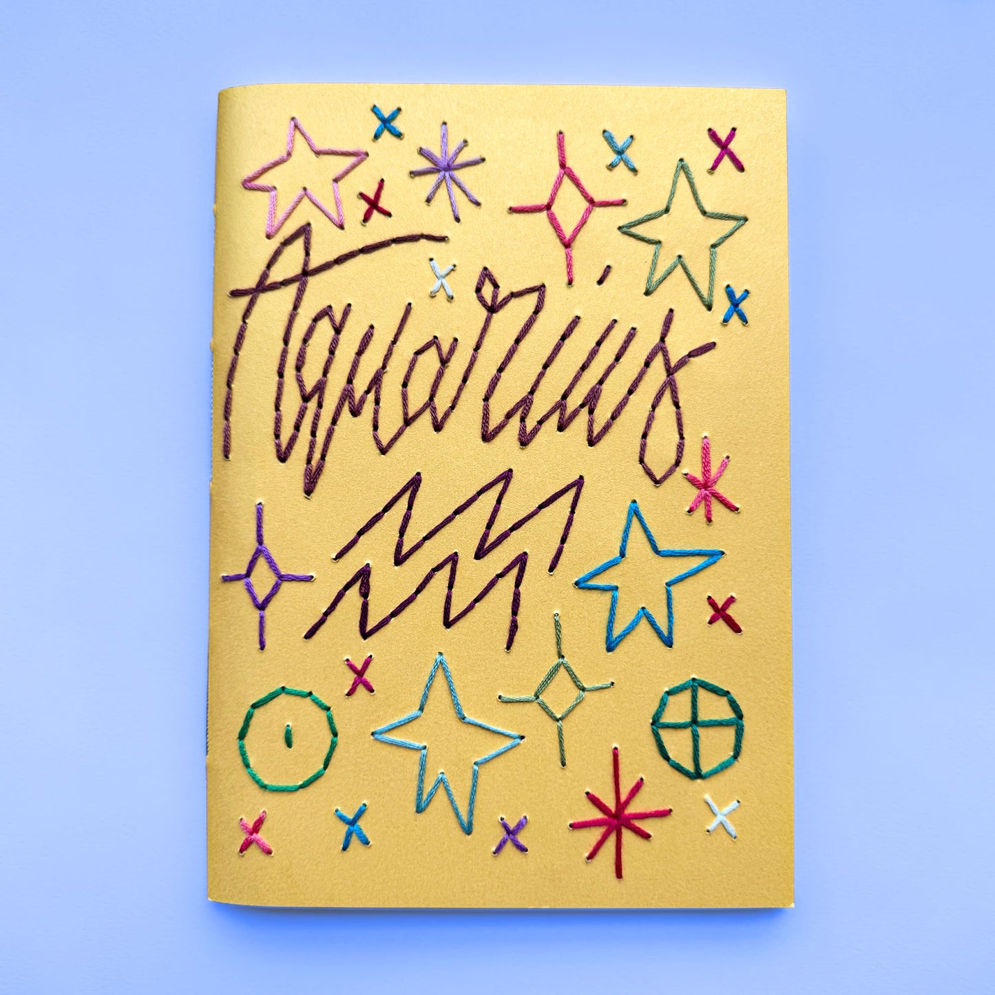 Aquarius handmade notebook