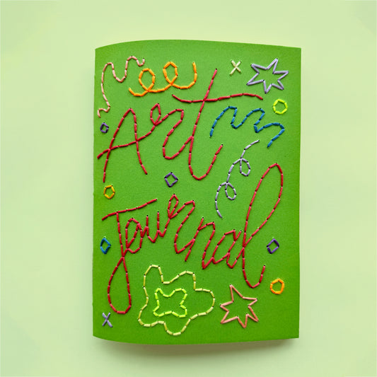 Art Journal embroidery notebook