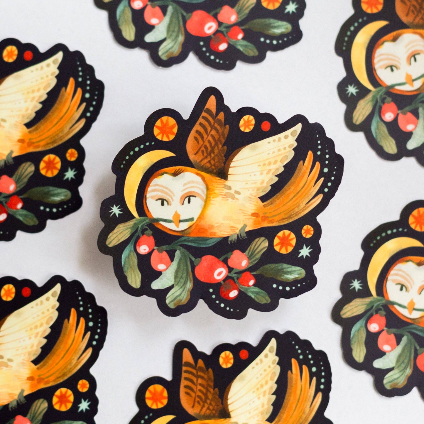 Night Owl Vinyl Sticker