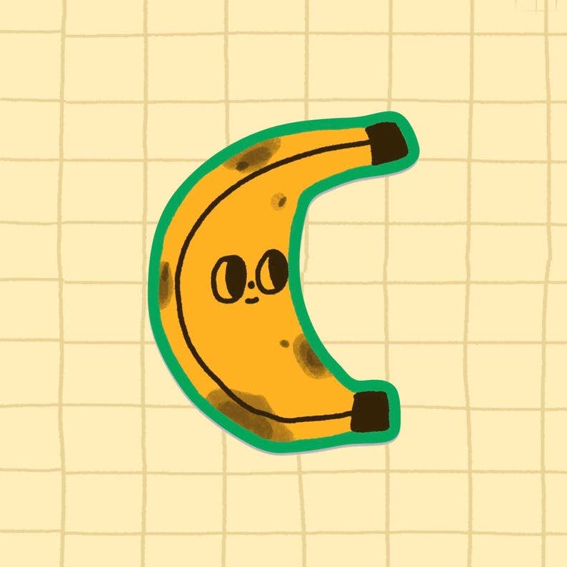 Banana sticker