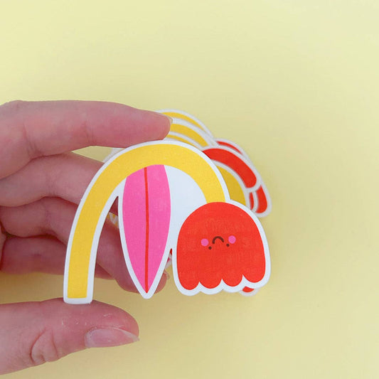 Funny tulip sticker