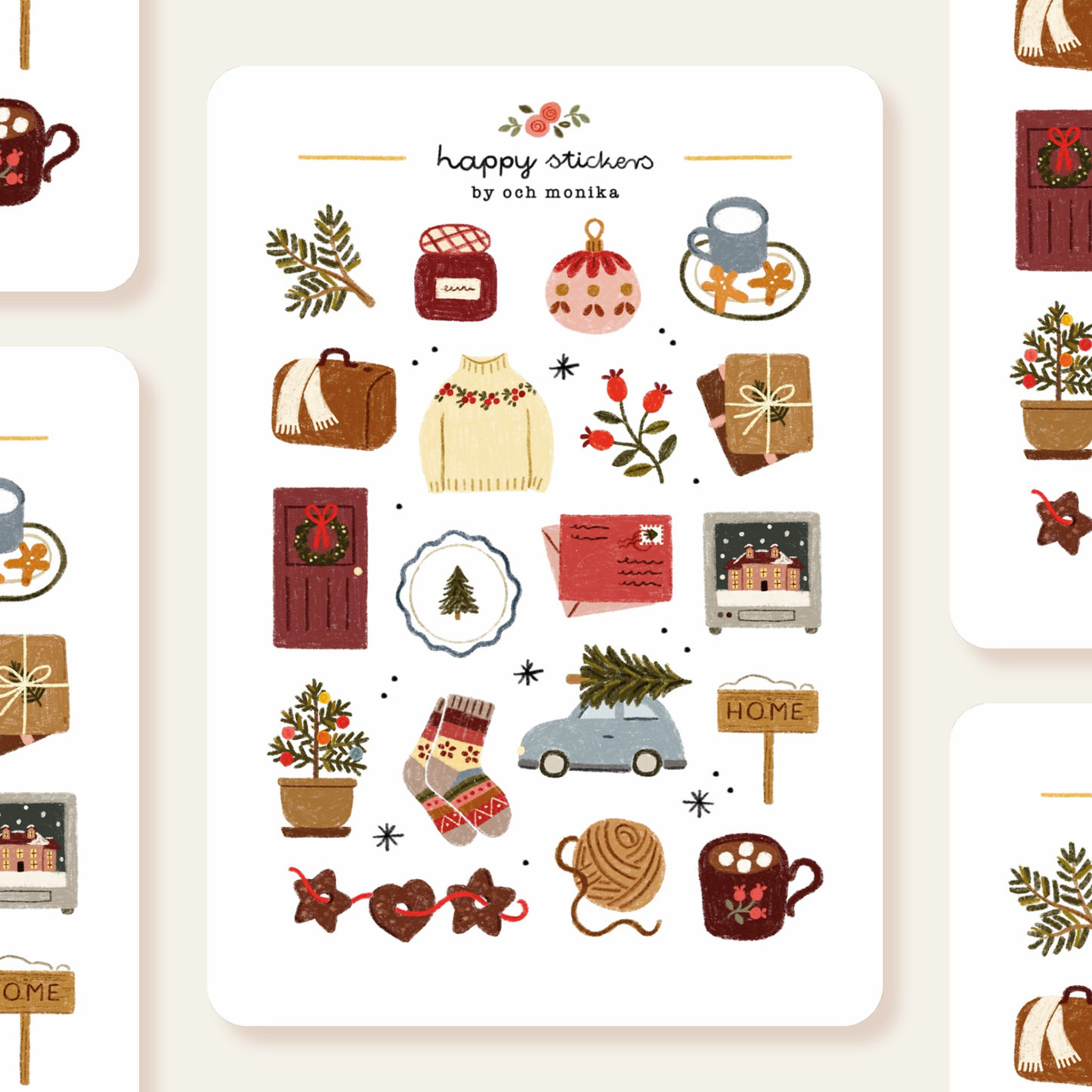 Coming Home For Christmas - Sticker Sheet