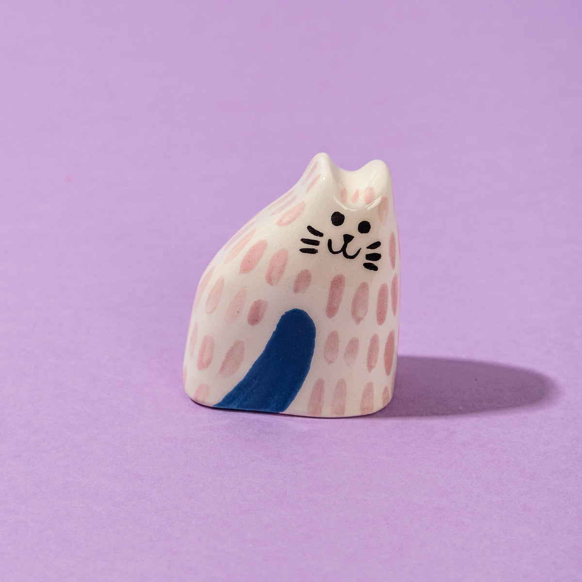 Tiny Cat Pink / Ceramic Piece