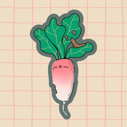 Radish Vinyl Sticker