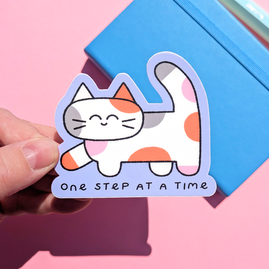 One step at a time sticker
