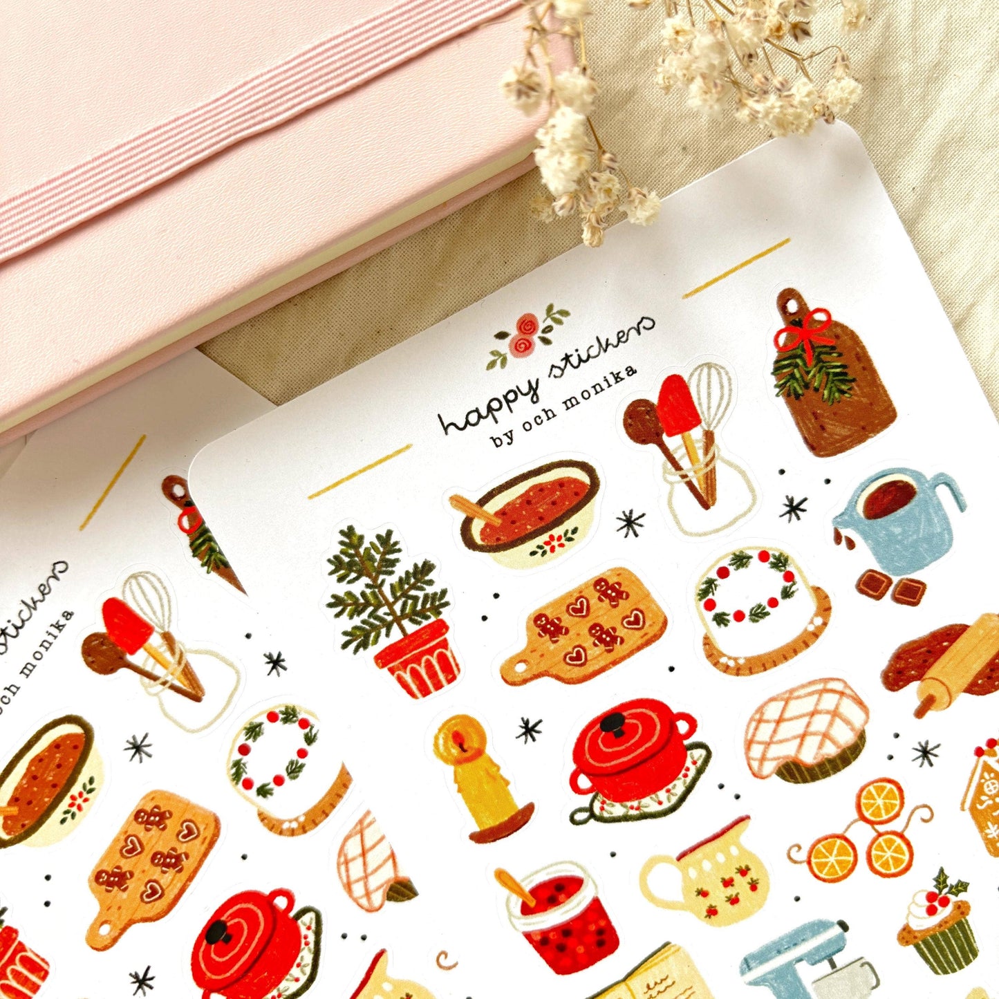 Winter Baking - Sticker Sheet