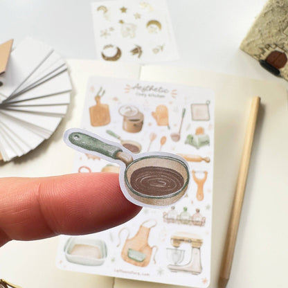 Sticker Sheet - Aesthetic Cozy Kitchen