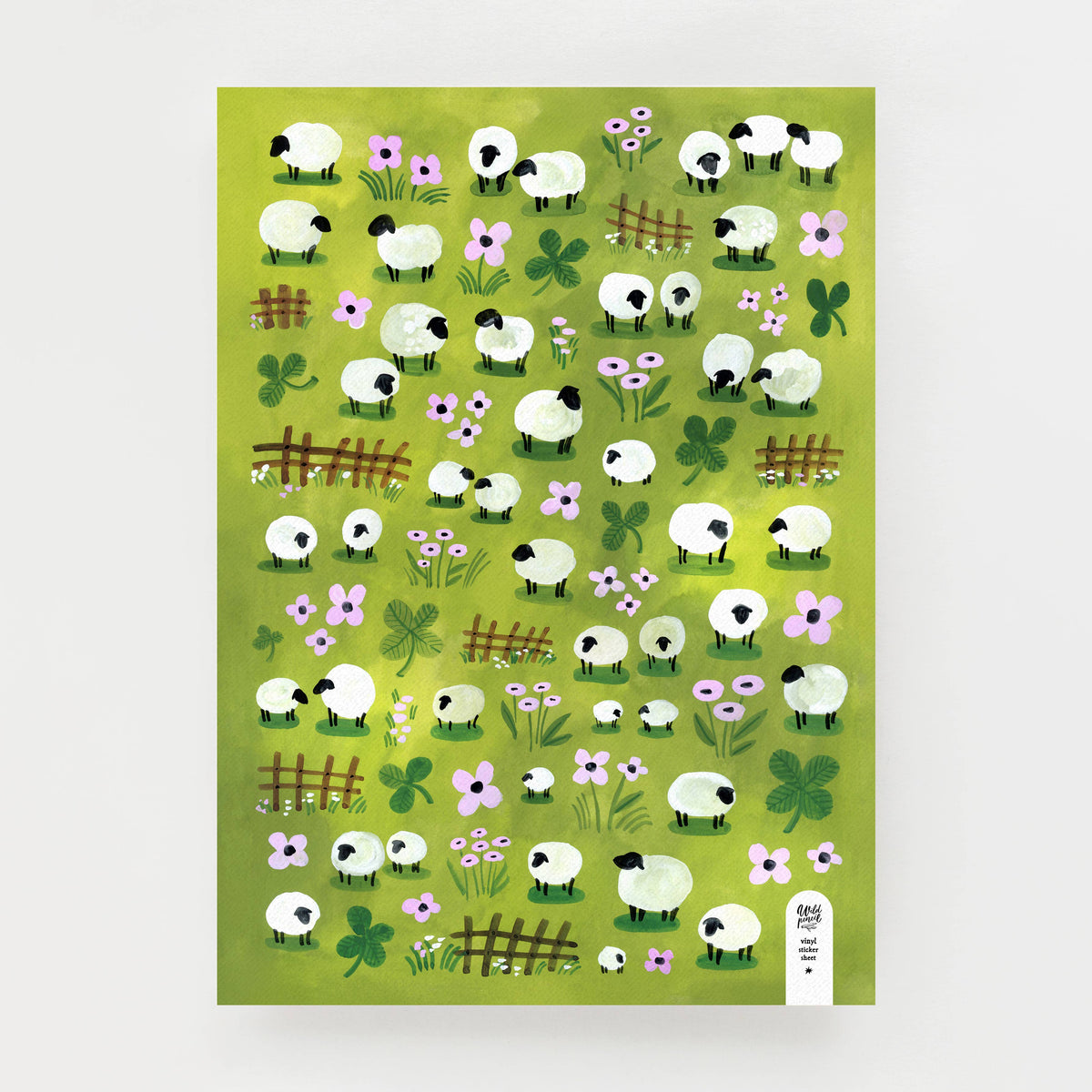 Sheep Vinyl sticker sheet