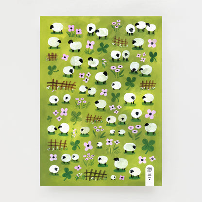 Sheep Vinyl sticker sheet