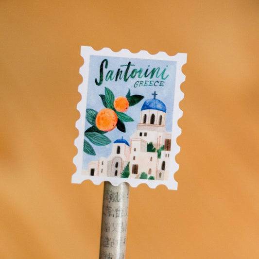 Travel Stamps Sticker Sheet