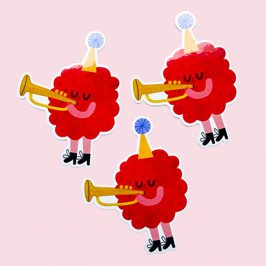 PARTY RASPBERRY sticker