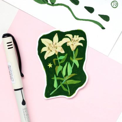 Lily vinyl sticker
