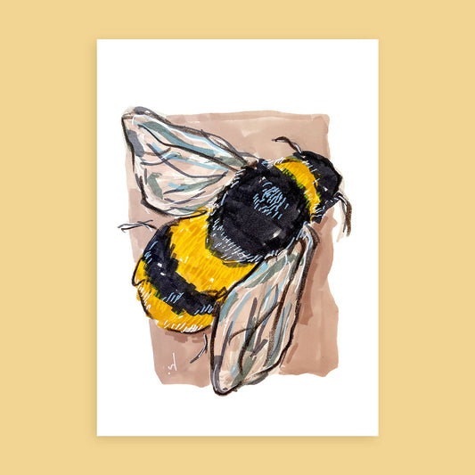 Bee postcard
