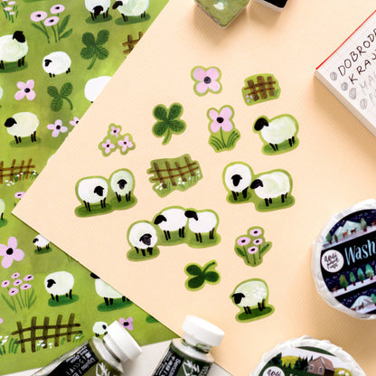 Sheep Vinyl sticker sheet
